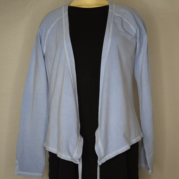 Life Is Good Tops - Life Is Good | Light Blue Tie Front Yoga Jacket M Life Is Good Tops - Life Is Good | Light Blue Tie Front Yoga Jacket M